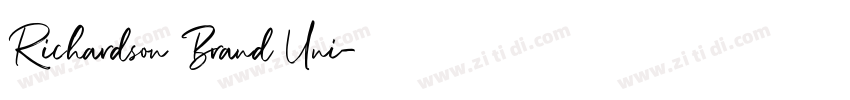 Richardson Brand Uni字体转换